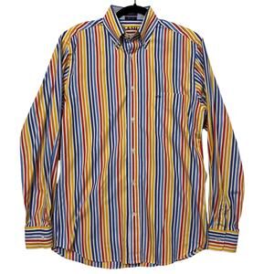 Paul & Shark Yacht Club Men's 40 Vibrant Striped Button Up Dress Shirt Italy